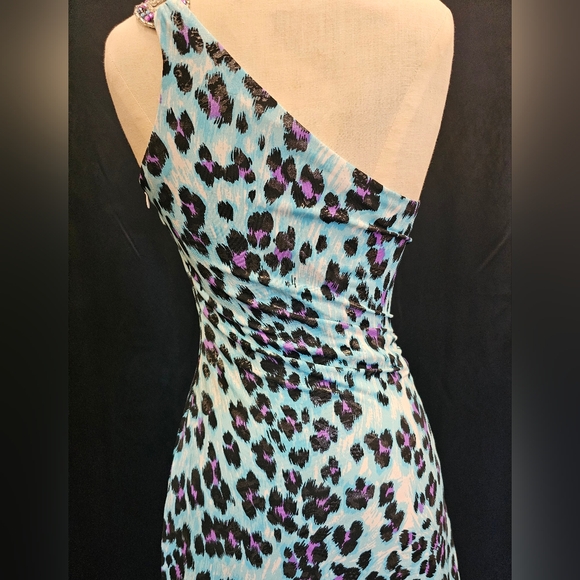 Animal print, maxi, dress, wedding, formal, party, prom, senior ball, colorful - Picture 10 of 12